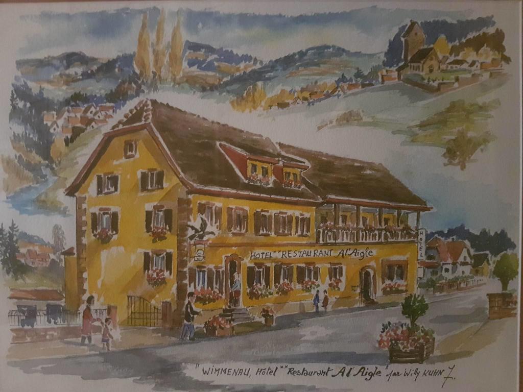 Hotel Restaurant A L'Aigle Wimmenau Exterior foto